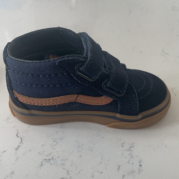 Vans Navy and Tan Suede Shoes - Toddler 5 - Picture 4 of 9